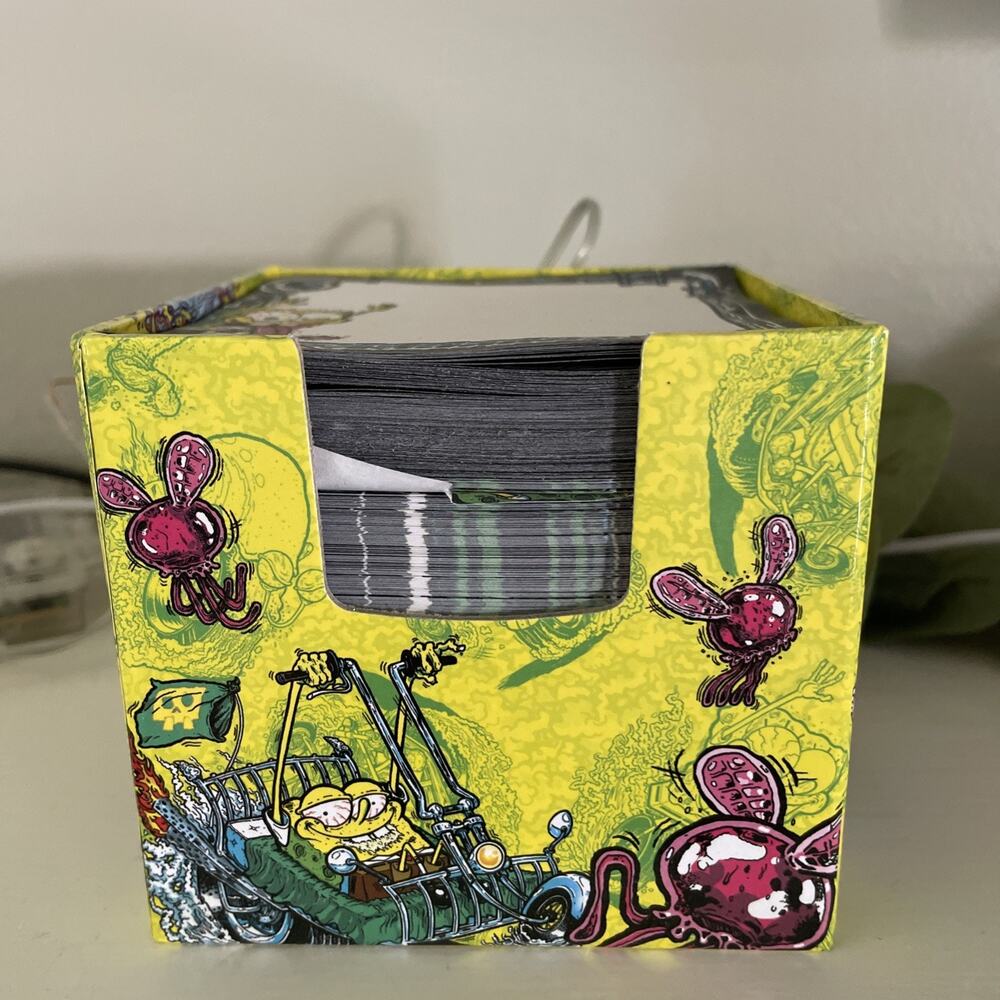 SpongeBob Flaming Pineapple Cube Pad Box 2006 Viacom Rat Fink Hot Rod SpongeBob